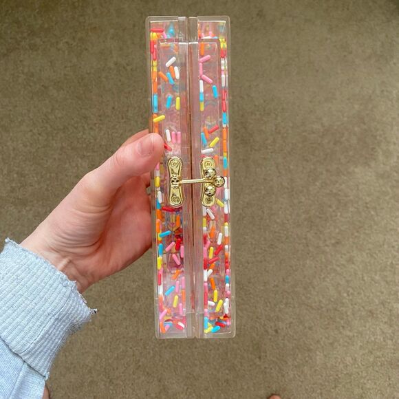 Sephora x Museum of Ice Cream Sprinkle Limited Edition Translucent Clutch NEW - Picture 3 of 12